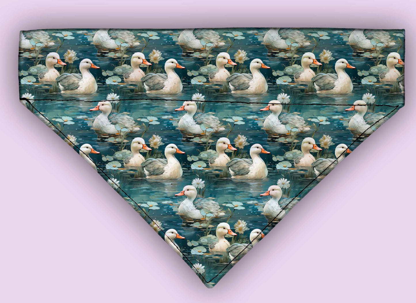 Ducks On The Water Over The Collar Bandana 5 Sizes