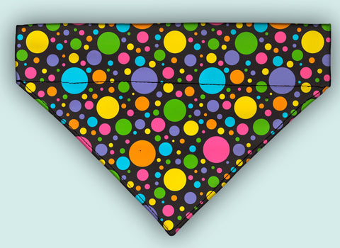 Colourful Polka Dots Over The Collar Bandana 5 Sizes