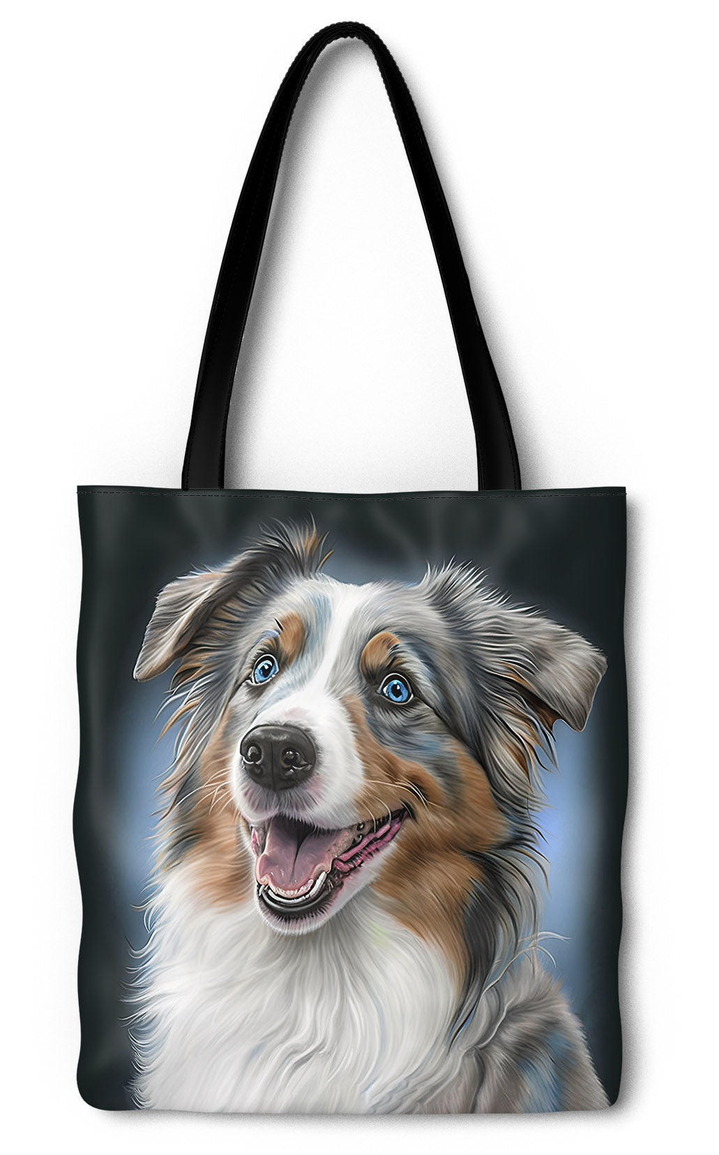 Blue Merle Australian Shepherd Tote Bag