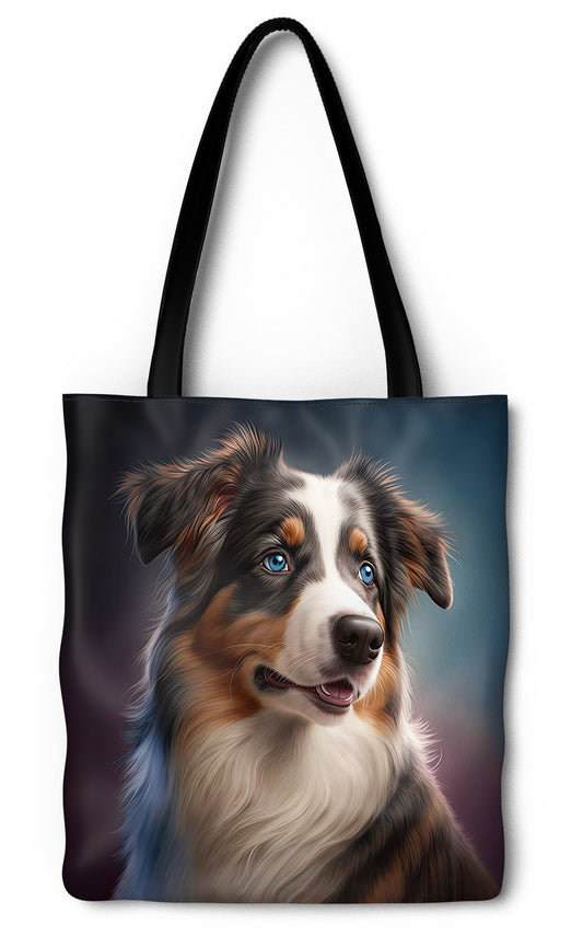 Tri-Colour Australian Shepherd Tote Bag