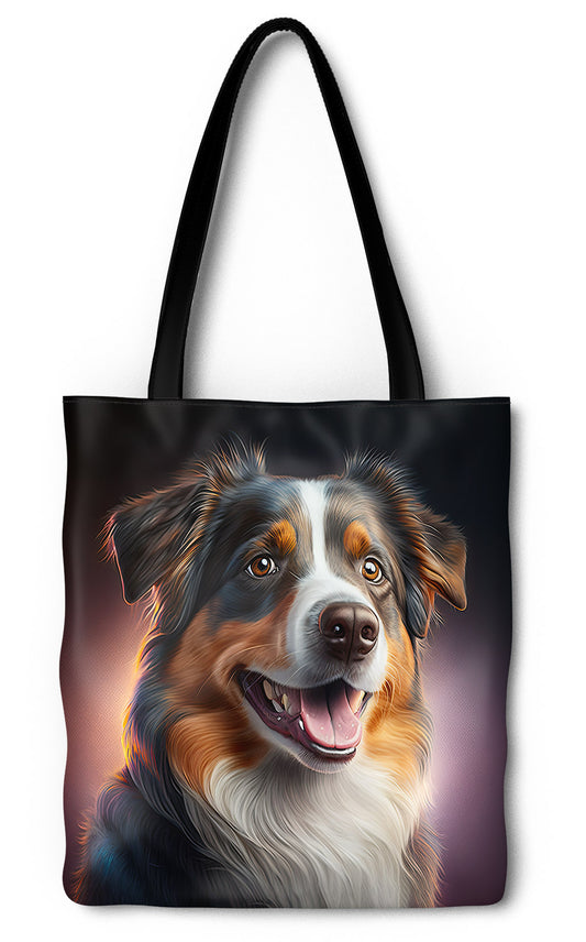 Tri-Colour Australian Shepherd Tote Bag