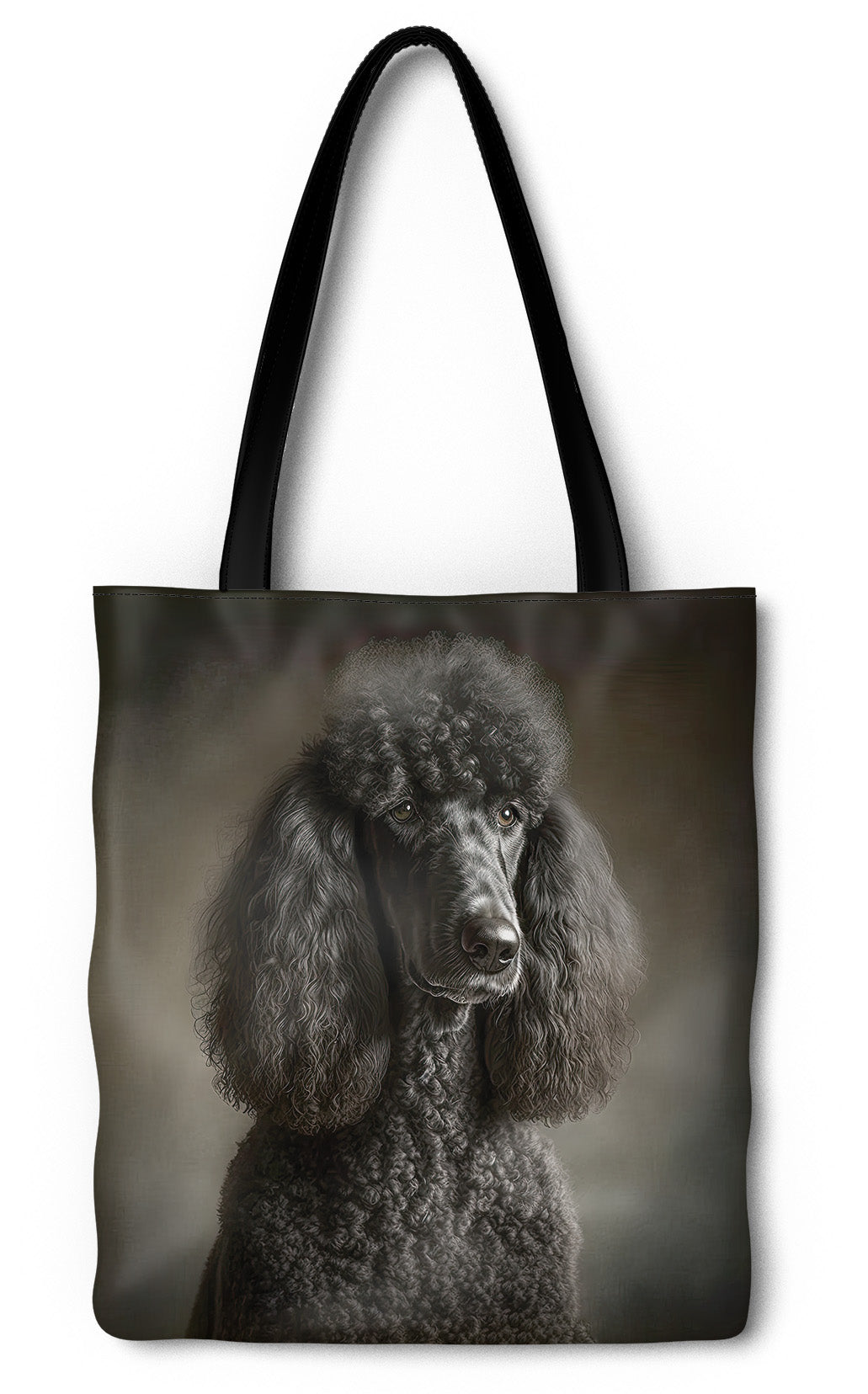Black Standard Poodle Tote Bag