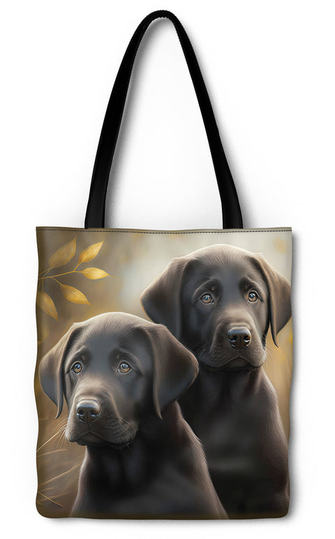 Chocolate Labrador Retriever Puppies Tote Bag