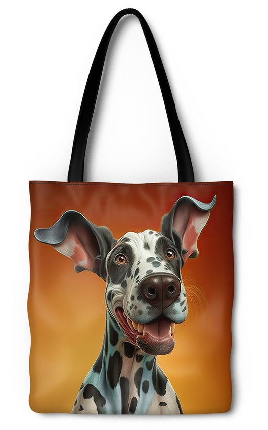 Very Happy Great Dane Tote Bag
