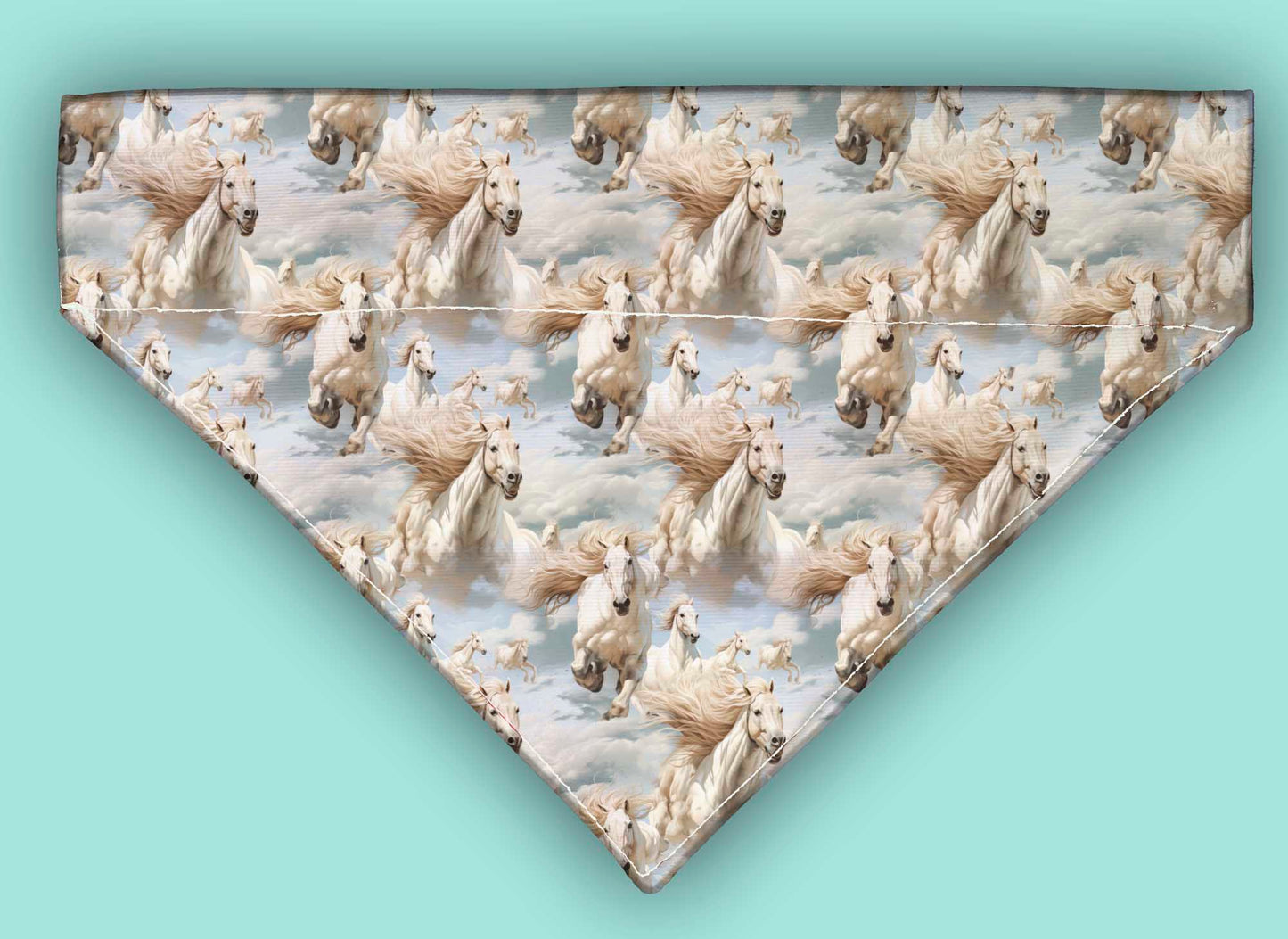 Galloping Horses  Over The Collar Bandana 5 Sizes