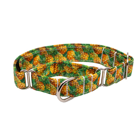 Pineapples Satin Martingale Collar