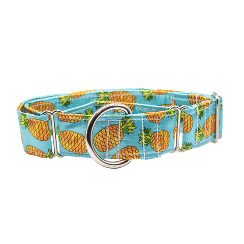 Large Pineapples Satin Martingale Collar