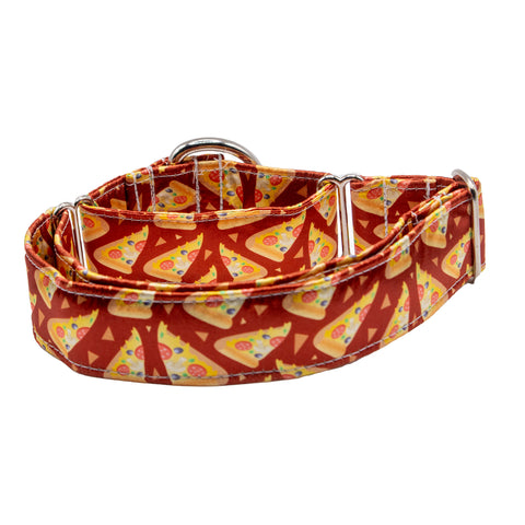 Pizza Slices Satin Martingale Collar