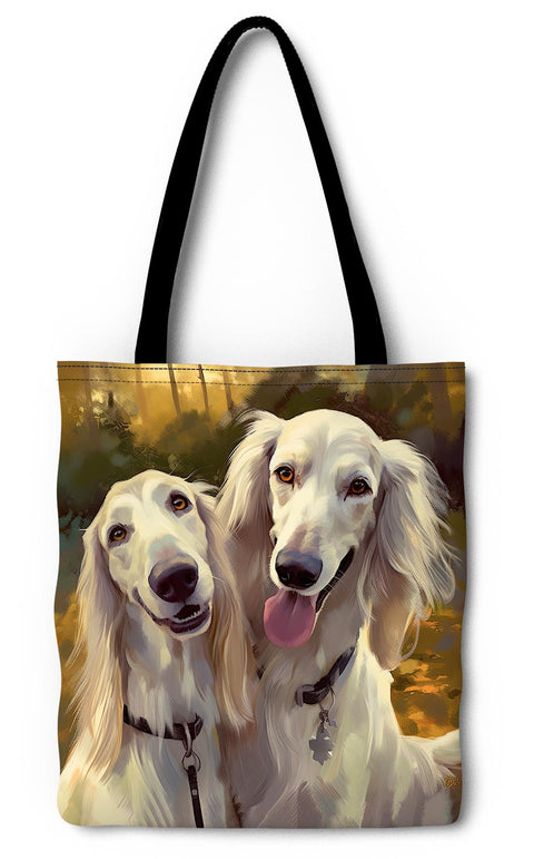 Salukis Taking A Selfie Tote Bag