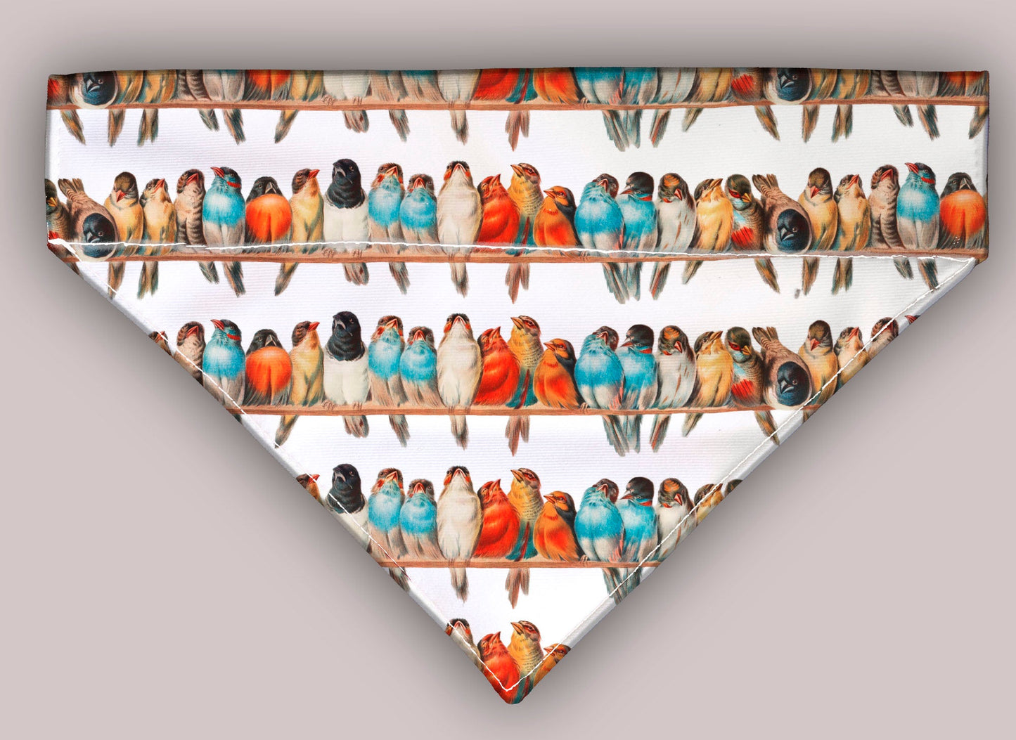 Beautiful Birds On A Branch  Over The Collar Bandana 5 Sizes