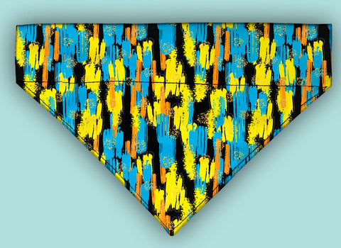 Paint Splashes Over The Collar Bandana 5 Sizes