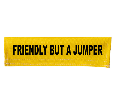 FRIENDLY BUT A JUMPER Leash Sleeve Cover Wrap