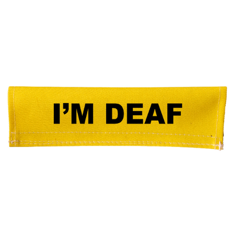 I'M DEAF Leash Sleeve Cover Wrap