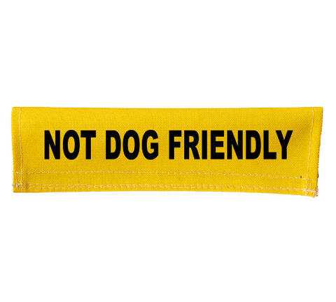 NOT DOG FRIENDLY Leash Sleeve Cover Wrap