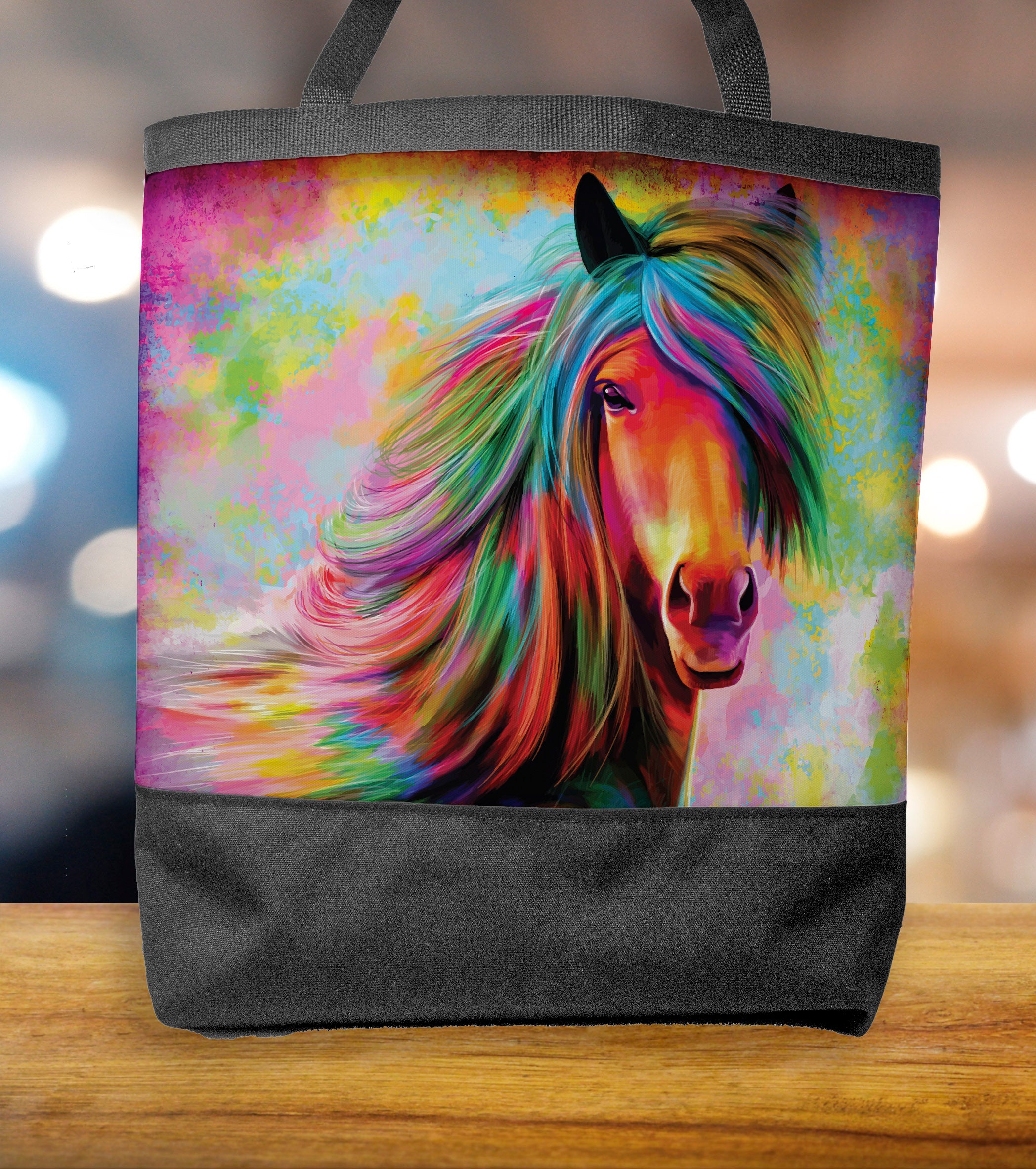 A Person Holding a Rainbow Tote Bag · Free Stock Photo